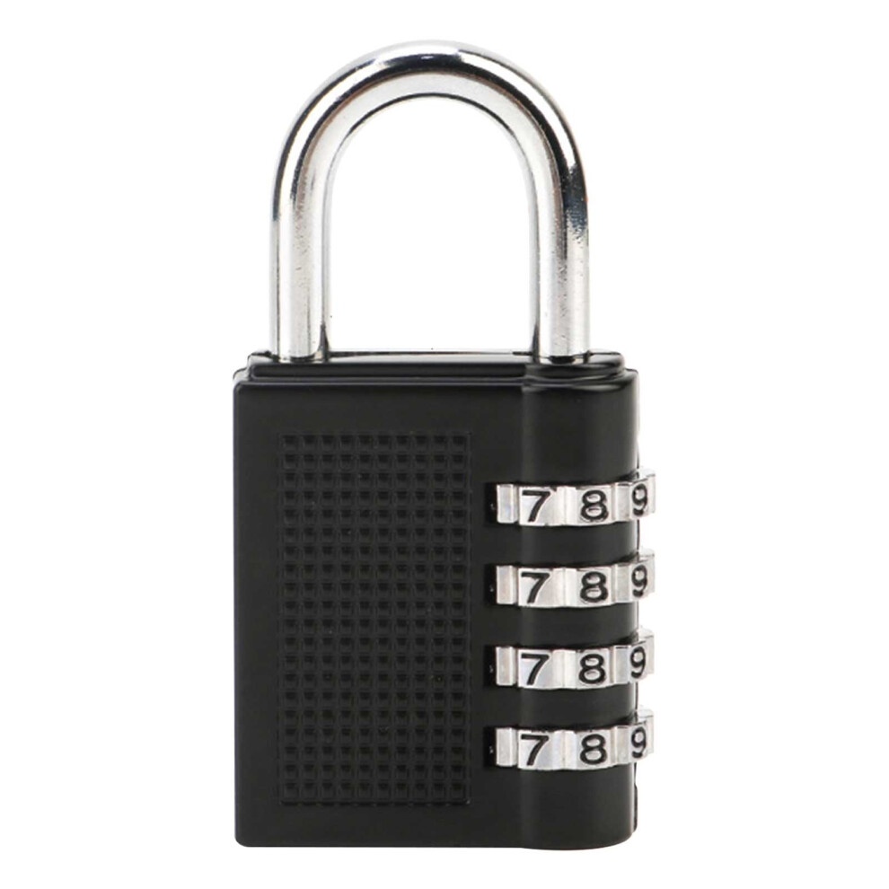 Resettable 4 Digit Combination Lock, Waterproof Heavy Duty Padlock For School Gym Locker, Fence Gate, Toolbox, Compatible With Employee Hasp Locker 9389440702974