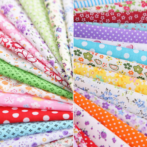 100pcs Diy Assorted Patterns Floral Printed Patchwork Cotton Fabric Cloth Sewing Quilting Fabric 100x100mm 1
