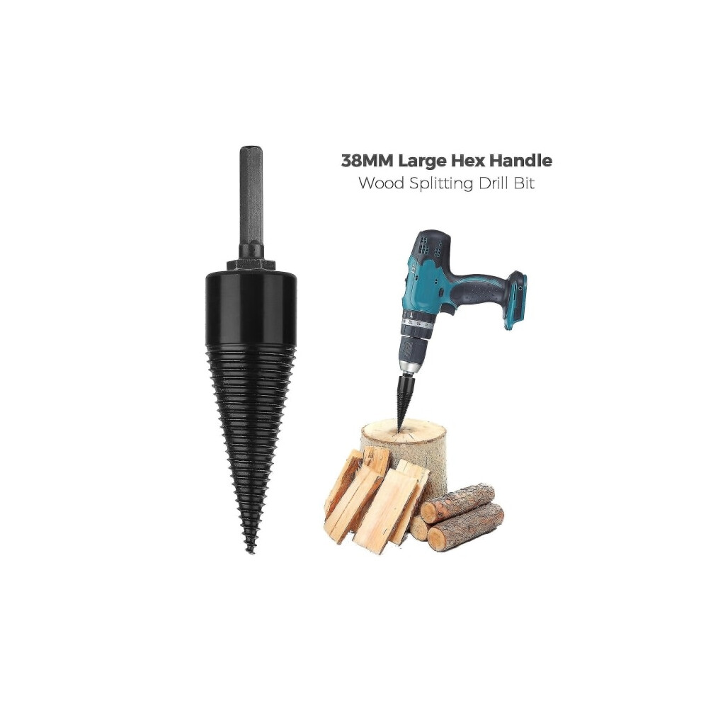 Industrial Wood Drills, Wood Cones, Hexagonal Shanks, Wood Splitters, Screw Splitters, 38 Mm 9389440250437