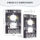 Jaguars Switching Lights Single Leather Roman Frame Switch Panel Wall Panel Single Double/Pull Light Switch 5
