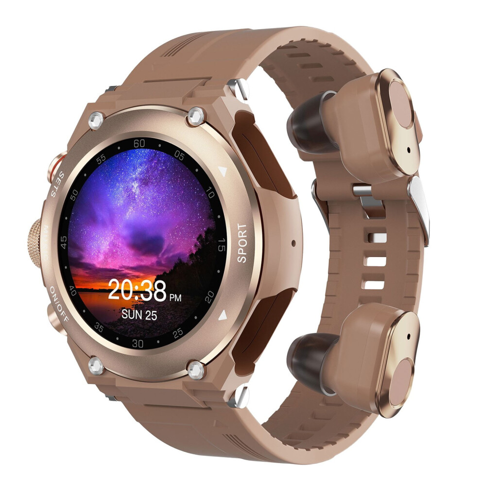 Quinlirra T92 Smartwatch With Earbuds, 1.28" Circular Display, Mp3 Player, Bluetooth, Fitness Tracker, 3-In-1 Watch & Wireless Earphones 9389440251304