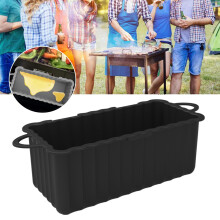 Hariumiu Silicone Grease Drain Box Liners, Reusable Eco-friendly Drip Pan for Grills - Compatible with Standard Grill Models