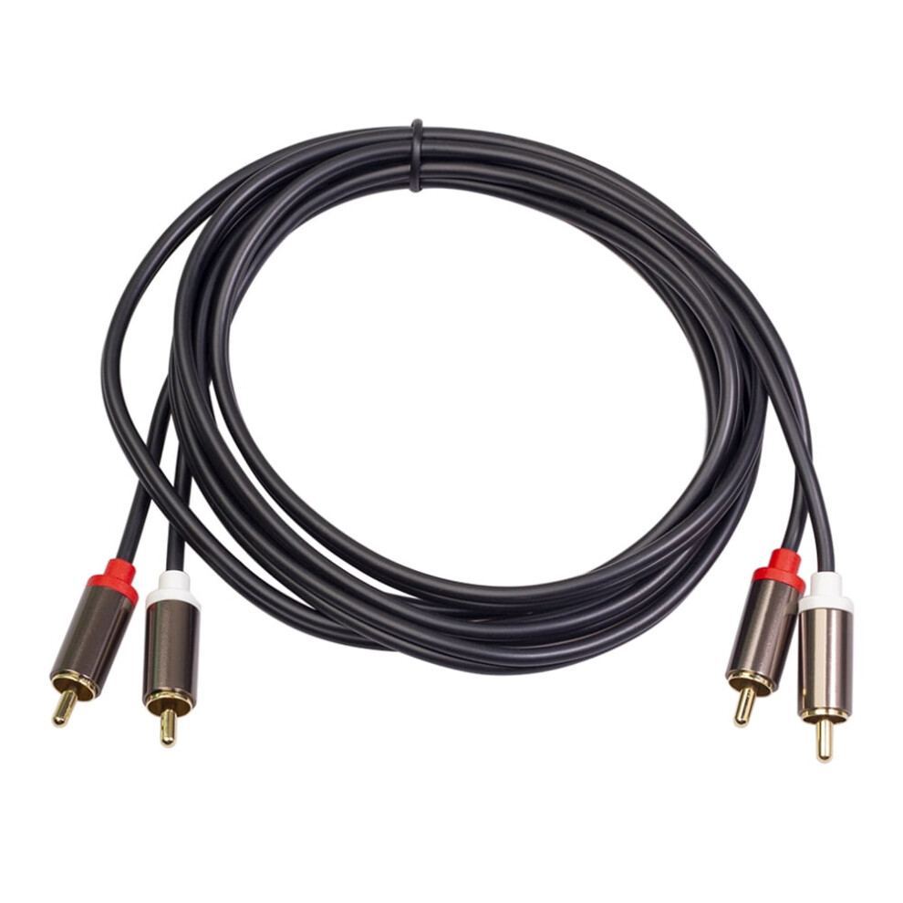 Jixopn 2 Rca To 2 Rca Cable Male To Male Cord For Dvd Tv Amplifier Cd Soundbox 9389440252905