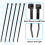Nylon Cable Ties Zip Tie 8 inch Black Self-Locking Wire 100 Pack 5