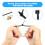 Nylon Cable Ties Zip Tie 8 inch Black Self-Locking Wire 100 Pack 8