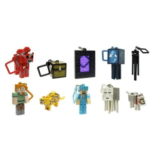 10-pack Minecraft detachable keychains, Minecraft movable blocks pe 2