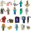 10-pack Minecraft detachable keychains, Minecraft movable blocks pe 2