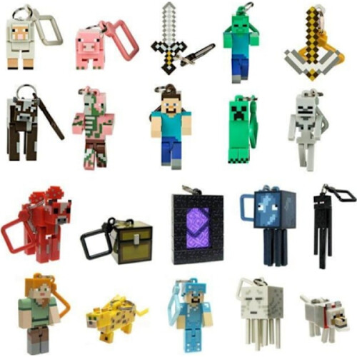 10-pack Minecraft detachable keychains, Minecraft movable blocks pe 1