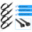 Nylon Cable Ties Zip Tie 8 inch Black Self-Locking Wire 100 Pack 7