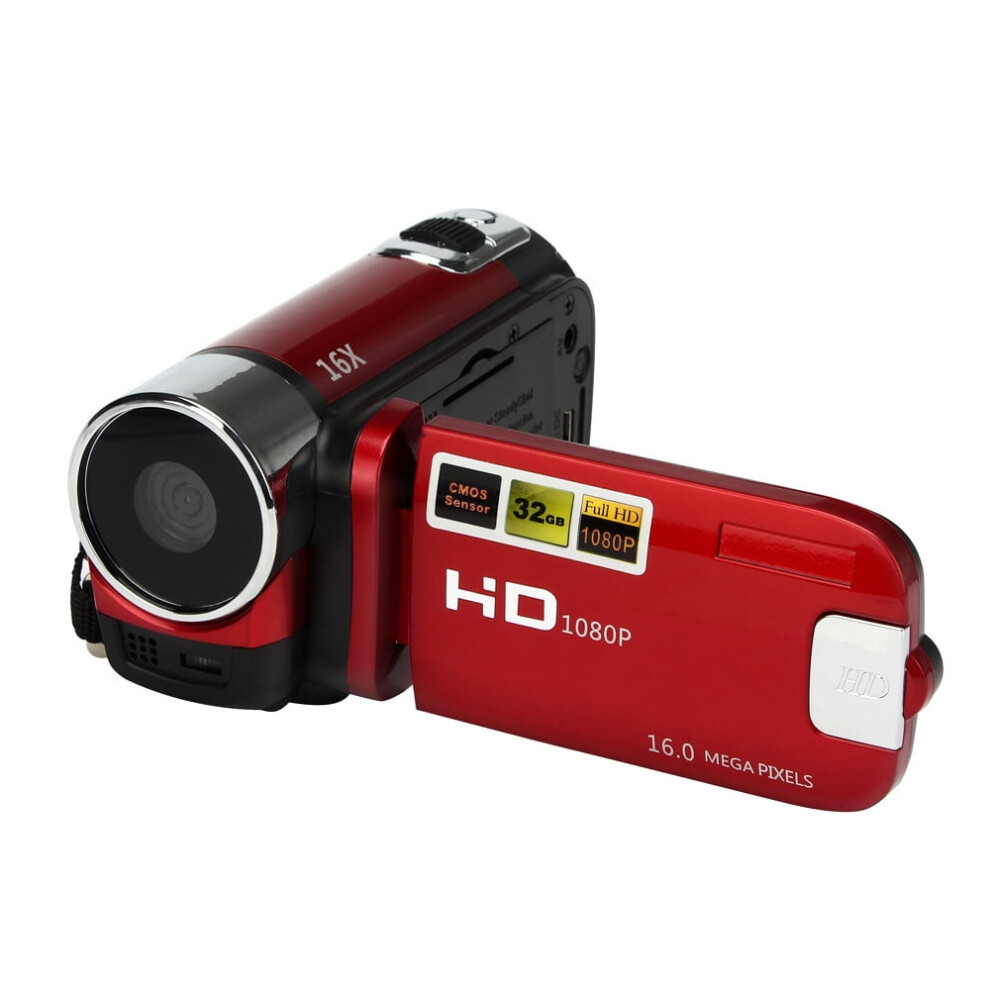 Valseel Hd 1080P 16M 16X Digital Zoom Video Camcorder Camera Dv Electronics Red 9389440396258