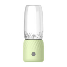 Portable Blender 10 Oz with 6 Blades, USB Rechargeable Mini Blender Cup with Travel Lid, compatible with smoothies & shakes, for office, gym, kitchen
