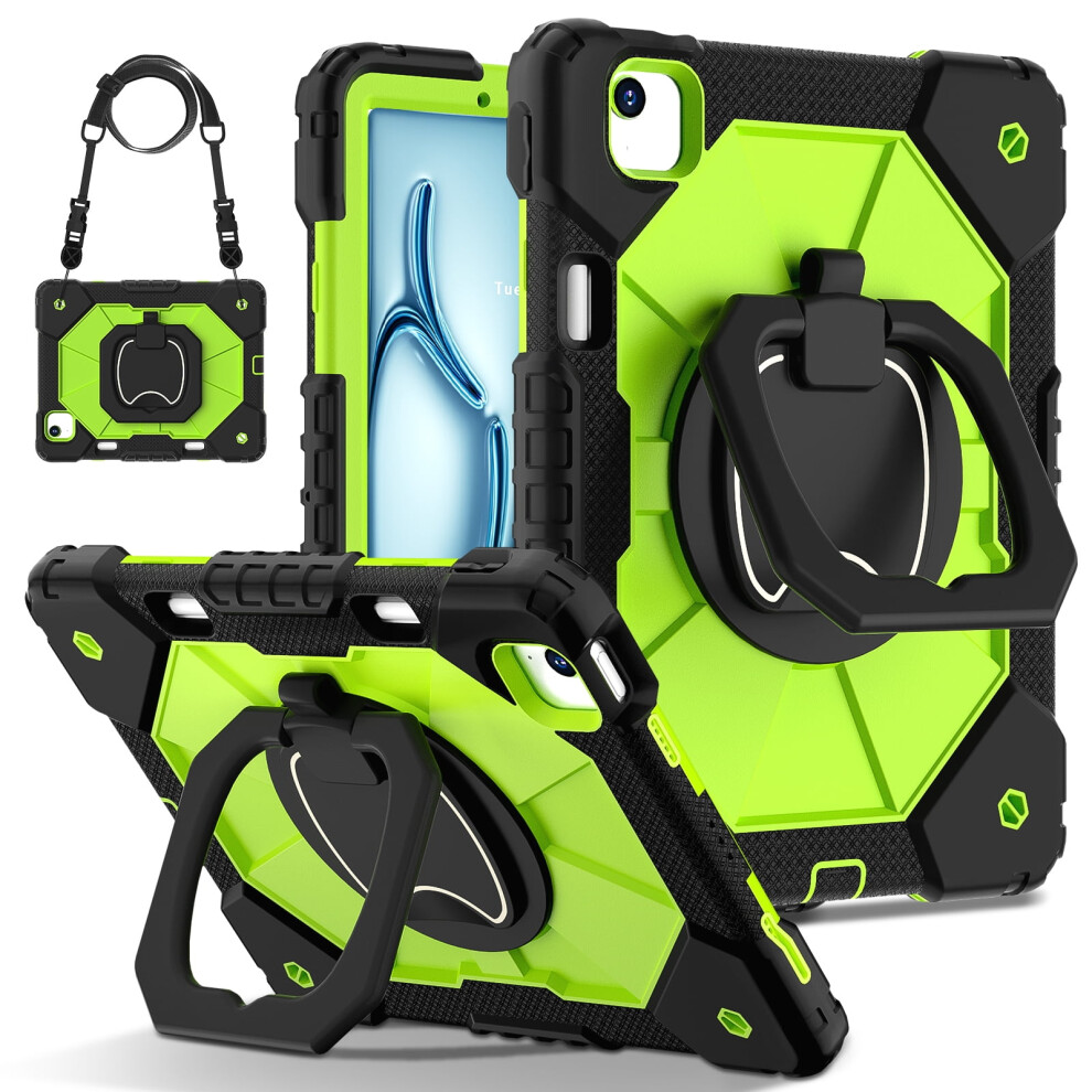 Shockproof Heavy Duty Armor Stand Kids Cover Case For Compatible With Apple Compatible With Ipad Pro 11 M4 2024 (A2836/A2837/A3006) 9389440396319