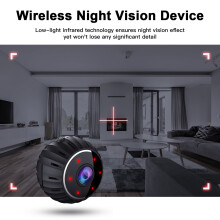 SUSUchens Wireless Camera 360 Rotation Bracket, X10 Motion Detection, Portable Night Vision WiFi DV, Baby Security Monitor - Black