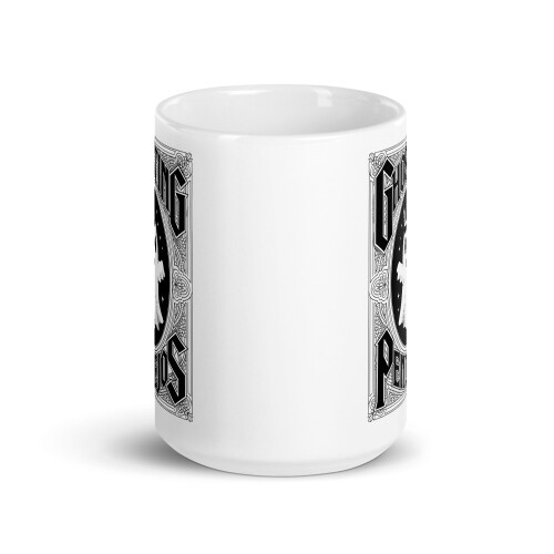 Funny Mexican Ghost Meme White Glossy Mug, Ghosting Pendejos (15 oz) 2
