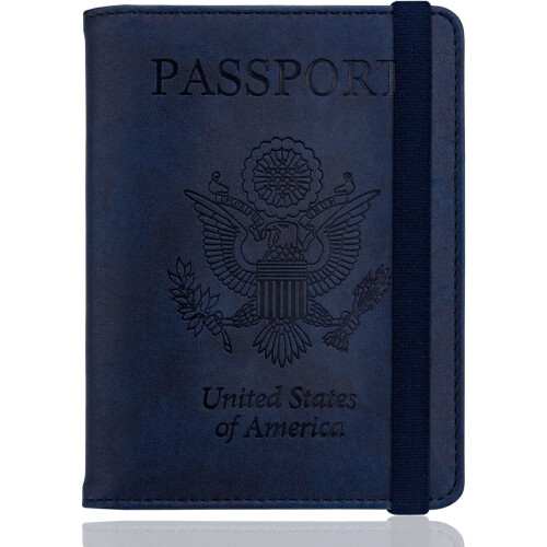 RFID Passport Holder Cover Traveling Passport Case, 2Pack 1
