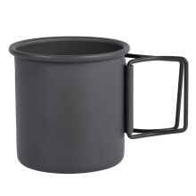 300ml Outdoor Camping Water Cup Portable Folding Aluminum Mug Tableware For Outdoor Hiking Picnic Mountaineering