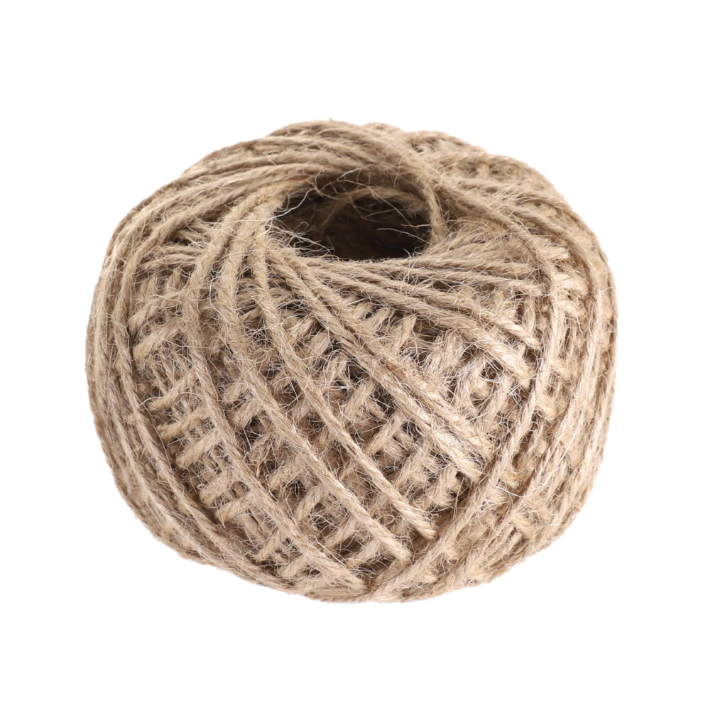 50M Multicolor Twisted Burlap String Natural Ribbon Fiber Jute Twine Rope 9389440797079