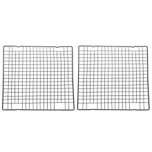Sold 2Pcs Cookies Cooling Rack Baking Cake Cooler Bread Cake Drying Rack (Silver)