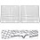 Sold 2Pcs Cookies Cooling Rack Baking Cake Cooler Bread Cake Drying Rack (Silver) 2