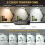 LED magnifying lamp with clip, 1,500 lumens, continuously dimmable, 3 color modes 4