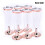 6 pcs/set 150ml disposable red wine glass plastic cup Rose Gold 1