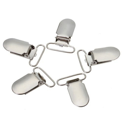 25 Pcs Babydoll Assecories Suspender Clips for Pacifier Appease 1