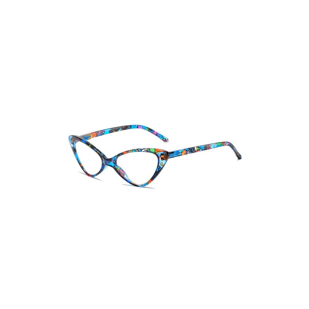 Blue/Light Anti- Reading Glasses Round Glasses Strength Strength 350