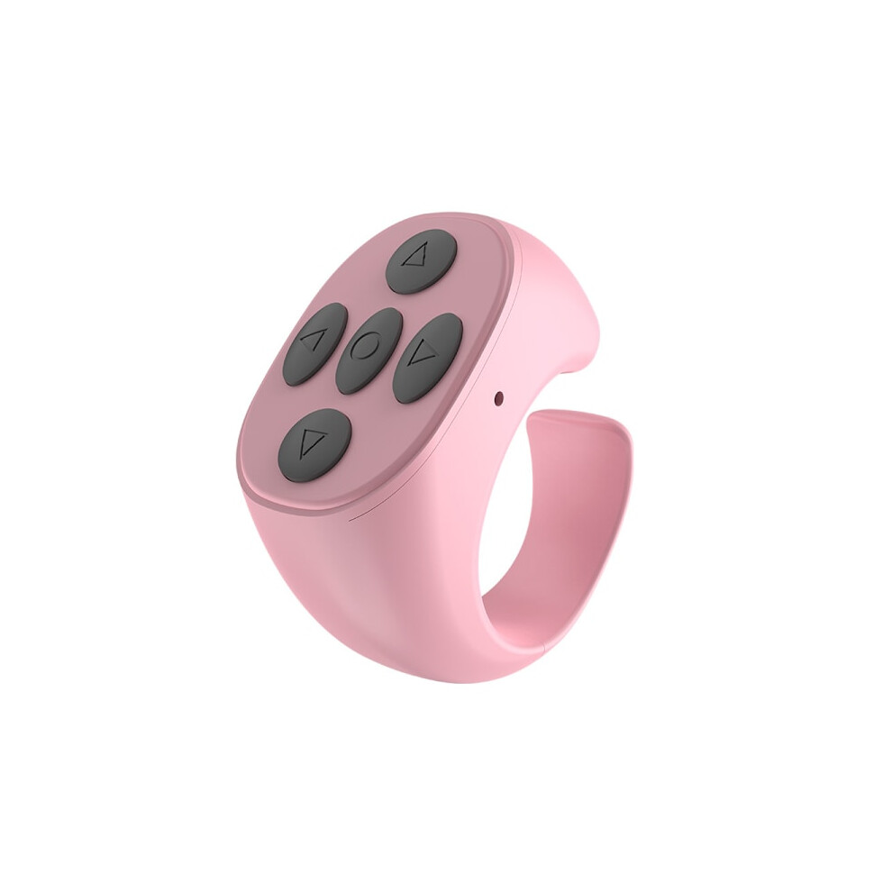 Tik Tok Ring Bluetooth Remote Control Portable Ring Black/Pink 9389440798397