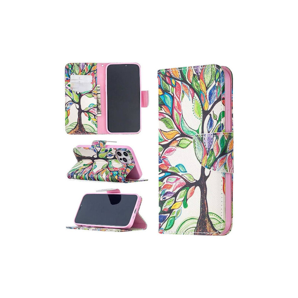 Wallet Case Compatible With Iphone 12 Pro Max Â Colorful Tree 9389440799707