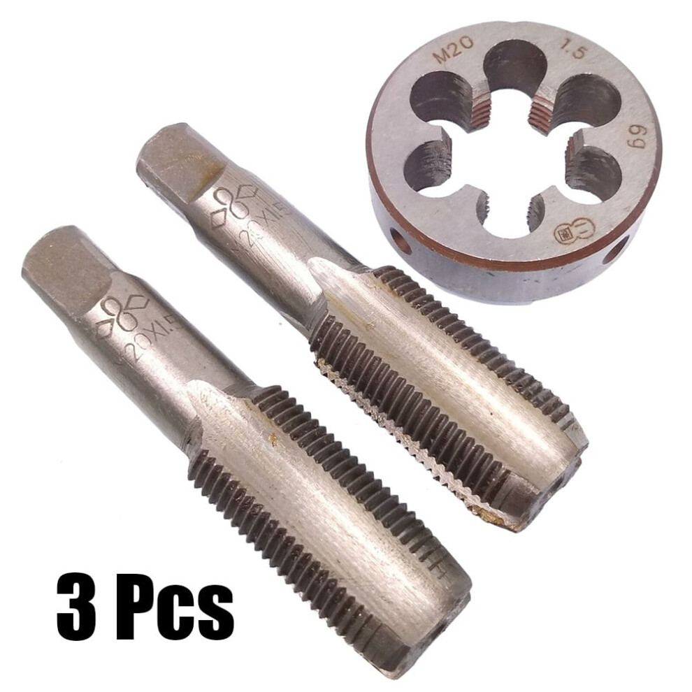 Hss M20 X 1.5Mm Taper & Plug Tap & M20 X 1.5Mm Die Metric Thread Right Hand 9389440799387