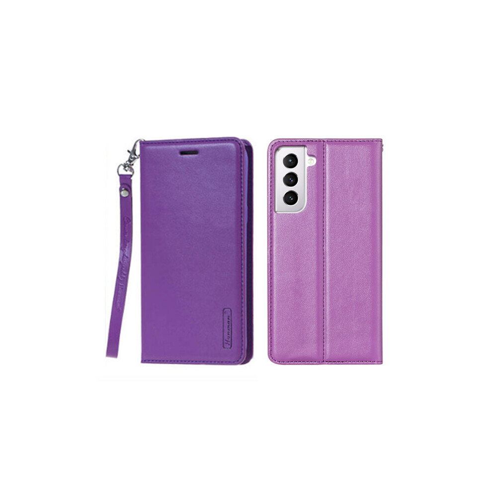 Compatible With Samsung Galaxy S21 - Stylish Practical Hanman Wallet Case Purple 9389440799424
