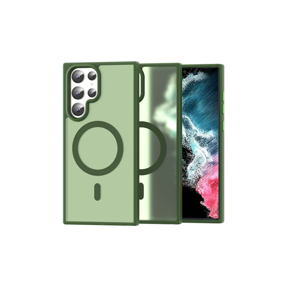 Colorpop Compatible With Samsung Galaxy S22 Ultra Case Ch Magsafe Matte Green 9389440799561