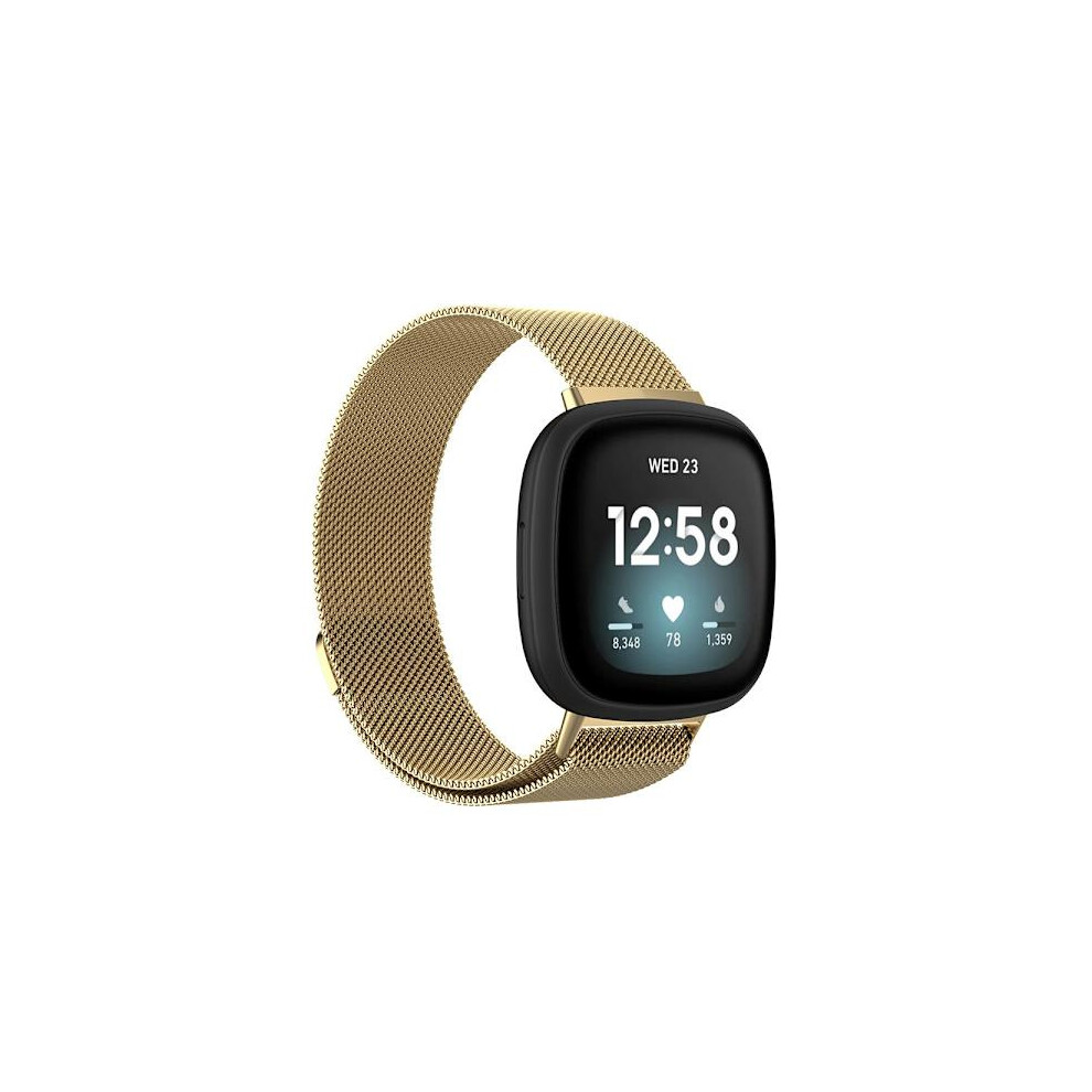 Milanese Loop Bracelet Compatible With Fitbit Versa 3/Sense Gold 9389440799868