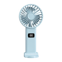 Gnobogi Digital Display Folding Fan USB 5 speed Rechargeable Small Fan Portable Handheld Fan on Clearance