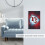 KC Chiefss Switching Lights Single Leather Roman Frame Switch Panel Wall Panel Single Double/Pull Light Switch 8