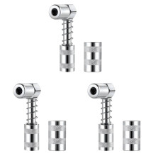 3X Grease Nozzle Adapter Grease - Accessory 90 Degree Grease Coupler Adapter with Sleeve 3 Jaw Angle Grease Tool