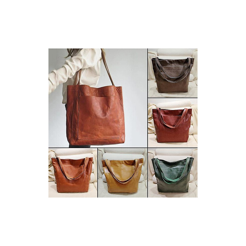 Women's Autumn Winter Canvas Bag Shoulder Bag Crossbody Messenger Bag Large Handbag Tote Dark Brown 9389440852280