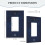Colts Switching Lights Single Leather Roman Frame Switch Panel Wall Panel Single Double/Pull Light Switch 5