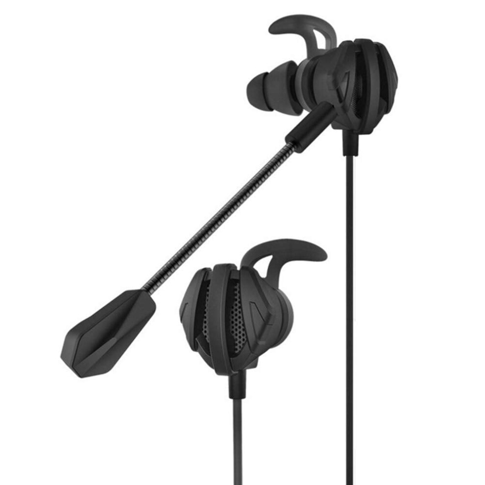 Gaming Headset, Pc Gaming Headset In-Ear Gaming Headphones With Dual Mic For Ps4 Pc Xbox One Laptop Mac Black 9389440855137
