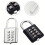 8-Digit Combination Padlock, Zinc Alloy Smart Password Lock for Suitcase, Secure and Customizable 6