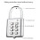 8-Digit Combination Padlock, Zinc Alloy Smart Password Lock for Suitcase, Secure and Customizable 3