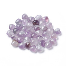 20pc Natural Amethyst Heart Love Stone Pocket Palm Stone for Reiki Balancing 15x15.5x10mm