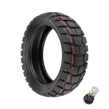 10 Inch 80/55-6.5 Tubeless Off-Road Tire With Nozzle for Electric Scooter