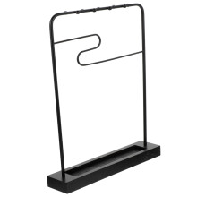 Wrought Iron Calligraphy Brush Holder for Organized Chinese Ink Pen Display and SpaceSaving Stand