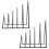 2 Pcs Bookshelf File Folder Organizer Metal Rack Delicate Bookend Wire Holder Ends Multi-function Table Top 1