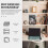 2 Pcs Bookshelf File Folder Organizer Metal Rack Delicate Bookend Wire Holder Ends Multi-function Table Top 5