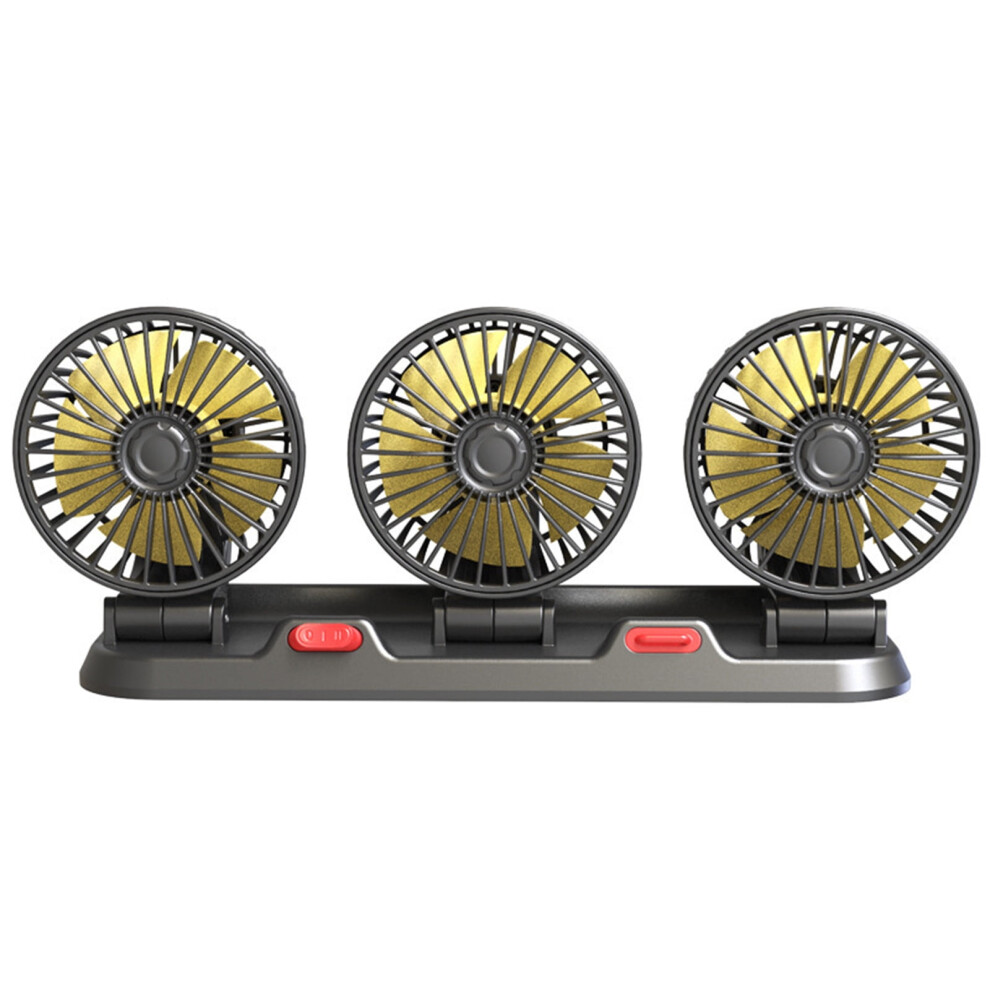 Gnobogi High Wind Usb Interface Multifunctional Three Head Electric Fan On Clearance 9389440576018
