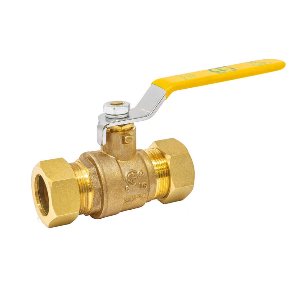 Thrifco 6414034 1/2 Inch (5/8 Inch O.d.) Brass Compression Gate Valve 9389440575936