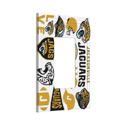 Jaguars Switching Lights Single Leather Roman Frame Switch Panel Wall Panel Single Double/Pull Light Switch 1