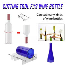LNGOOR Glass Bottle Cutter Kit Beer Wine Jar DIY Cutting Machine Craft Recycle Tools